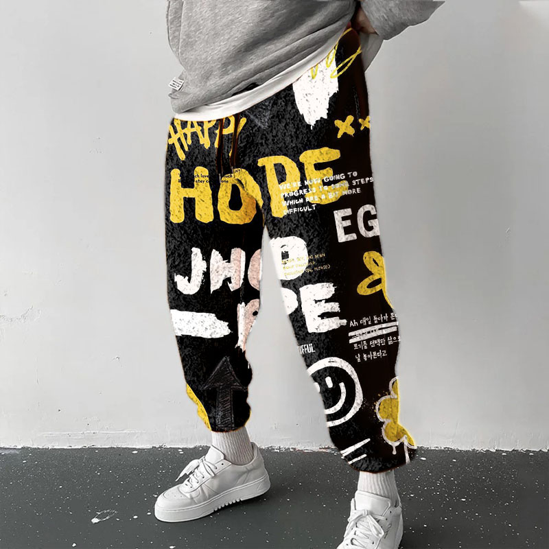 Alphabet Graffiti Flannel Lounge Pants