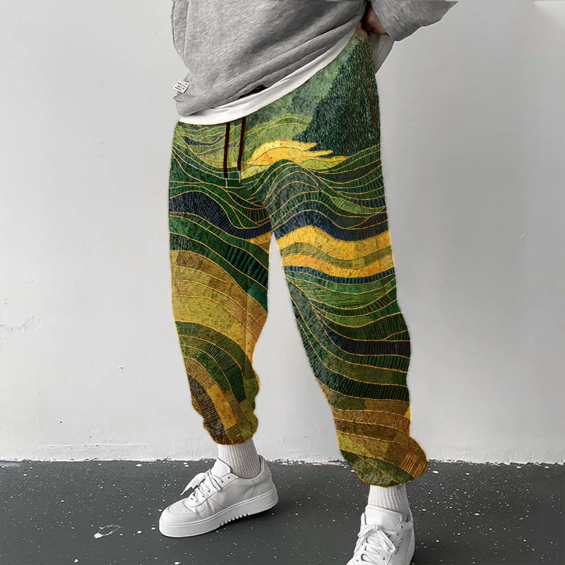 Striped Graffiti Flannel Lounge Pants