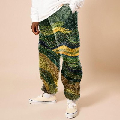 Striped Graffiti Flannel Lounge Pants