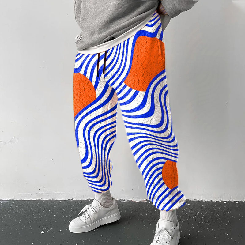 Striped Graffiti Flannel Lounge Pants