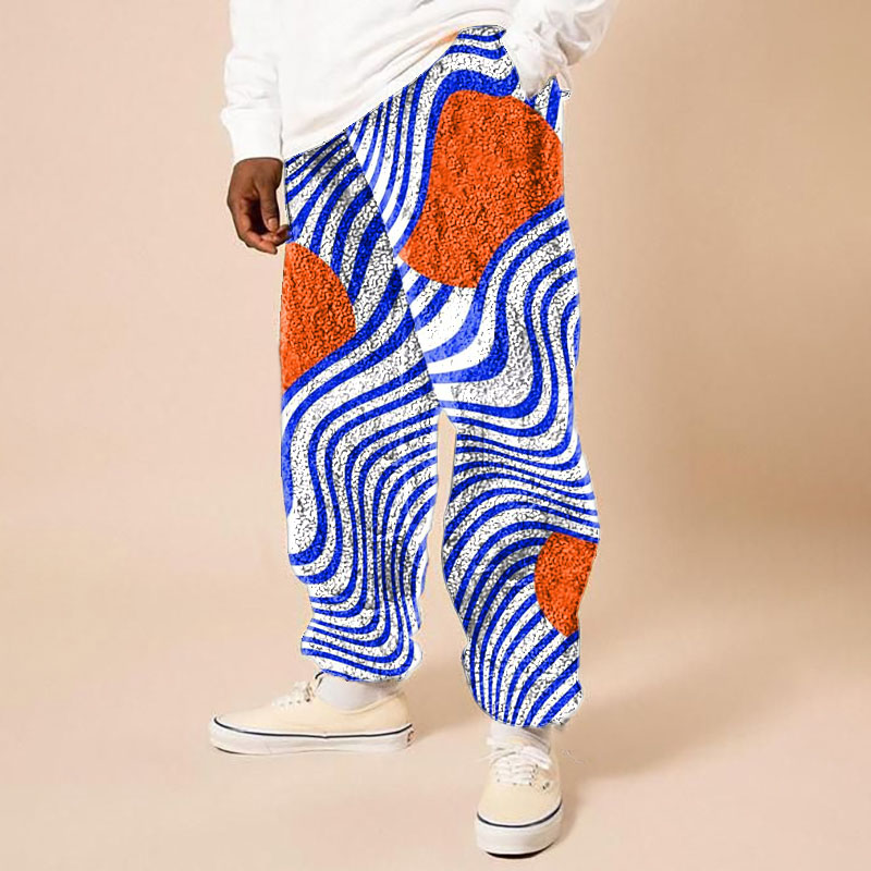 Striped Graffiti Flannel Lounge Pants