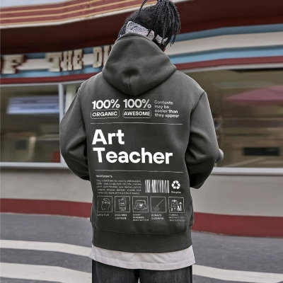 Art Teacher Printed Hoodie