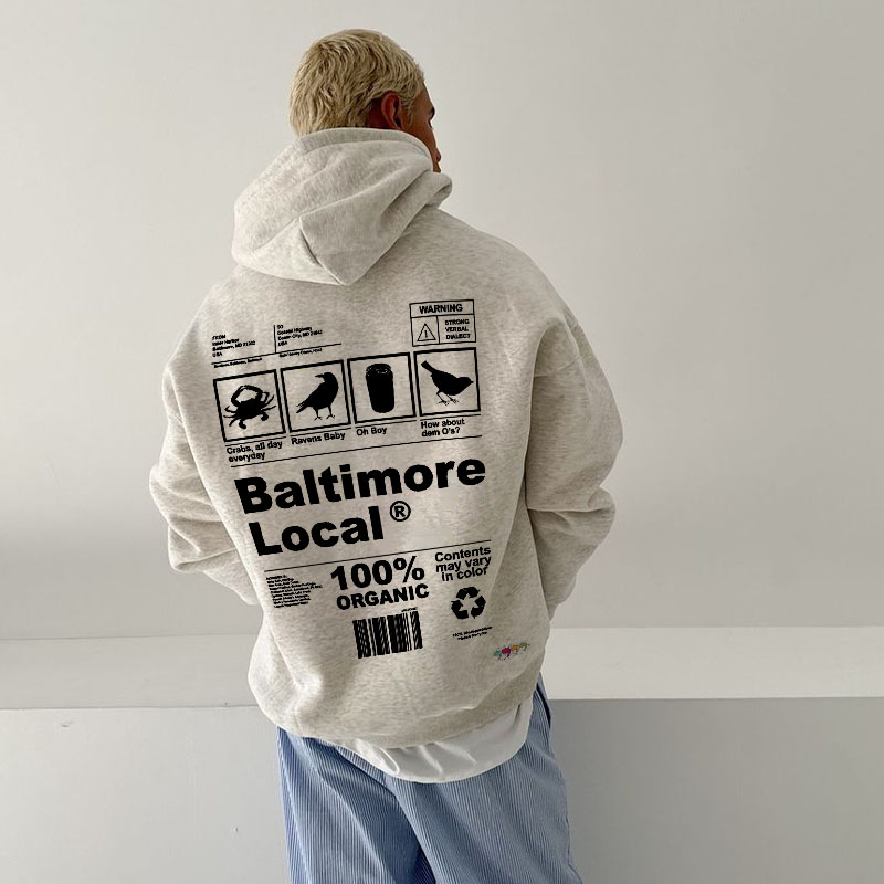 Baltimore Local Print Hoodie