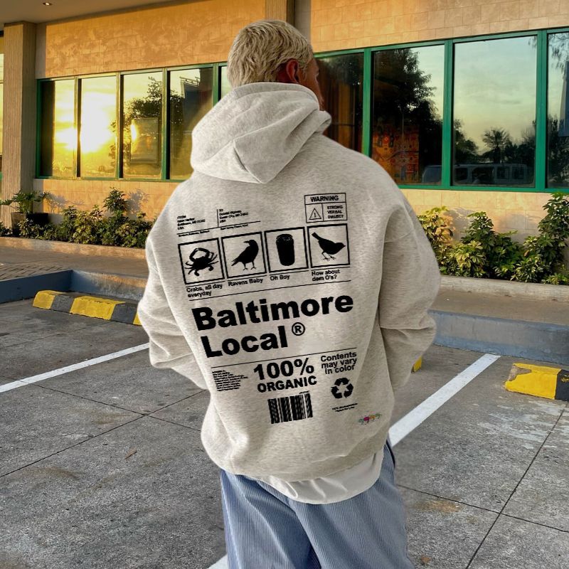 Baltimore Local Print Hoodie