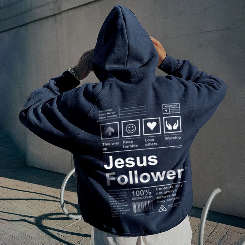 Jesus Follower Printed Hoodie