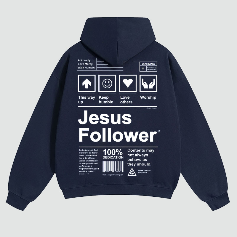 Jesus Follower Printed Hoodie