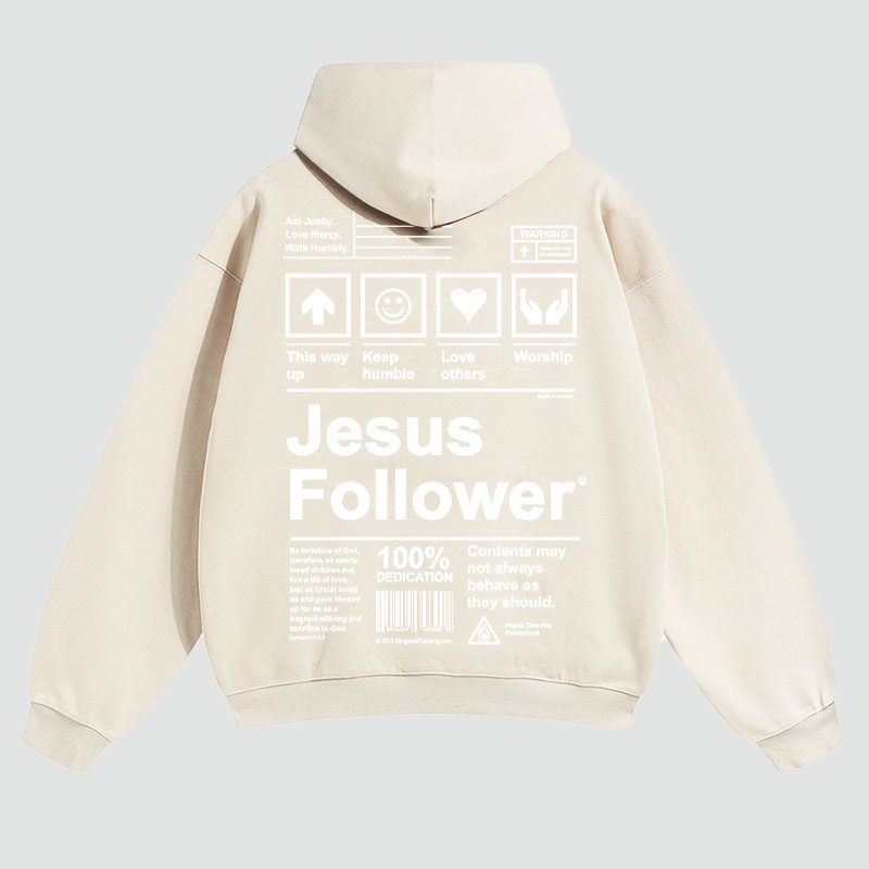 Jesus Follower Printed Hoodie