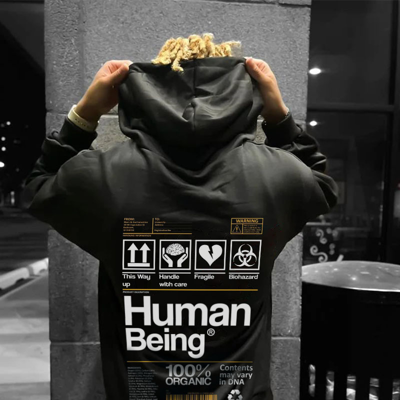 Human Being Printed Hoodie