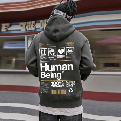 Human Being Printed Hoodie