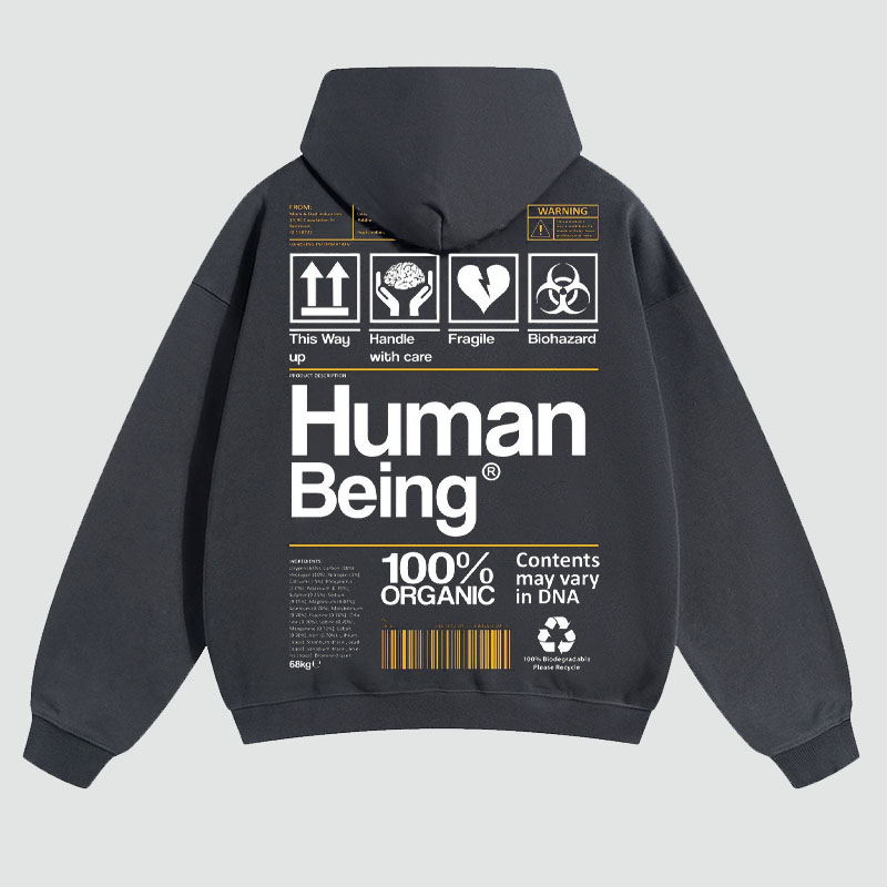 Human Being Printed Hoodie