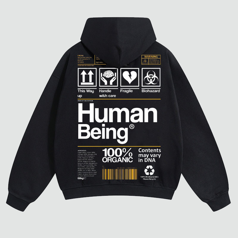 Human Being Printed Hoodie