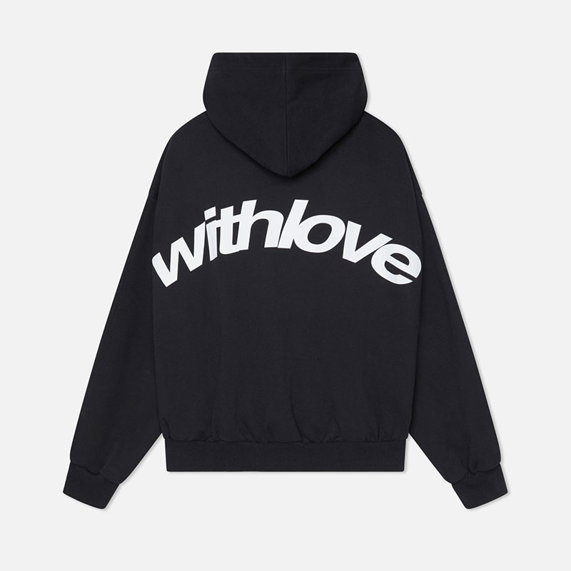 With Love Print Hoodie