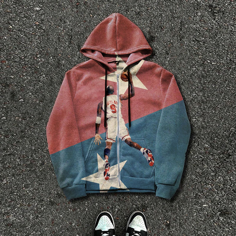 Slam Dunk Graffiti Zipper Hoodie