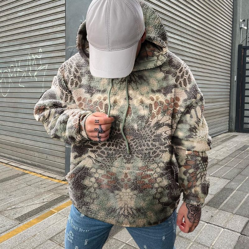 Jungle Camo Flannel Hoodie