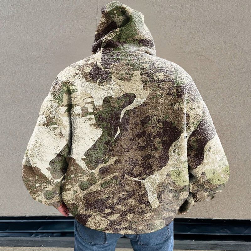 Jungle Camo Flannel Hoodie