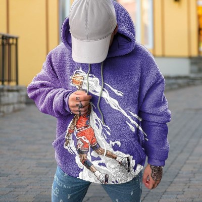 Slam Dunk Graffiti Flannel Hoodie