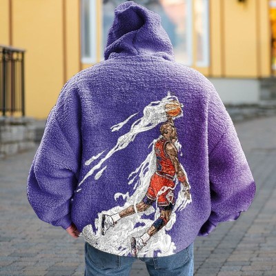 Slam Dunk Graffiti Flannel Hoodie