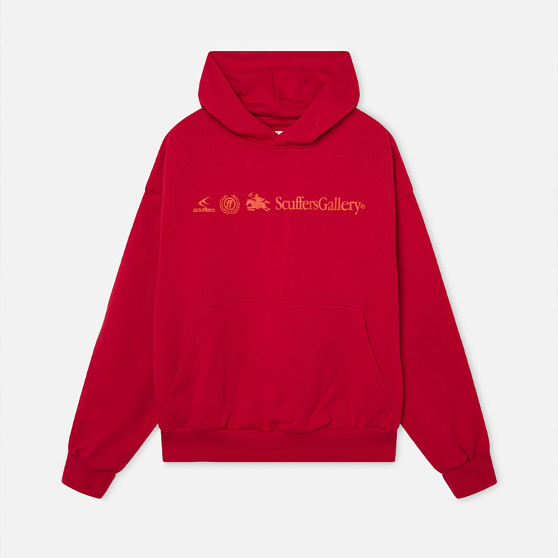 Emblem Red Hoodie