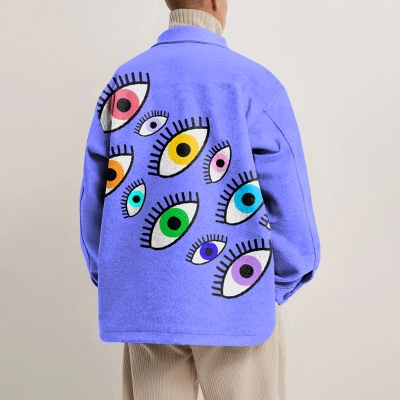 Eye Graffiti Shirt Jacket