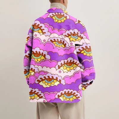 Wave Eyes Graffiti Shirt Jacket