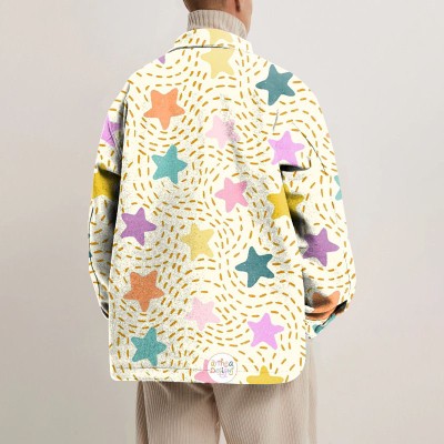 Polka Dot Star Shirt Jacket