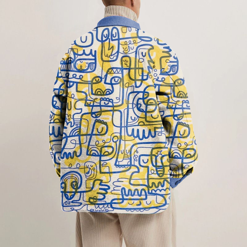 Abstract Art Painting Shirt Jacket