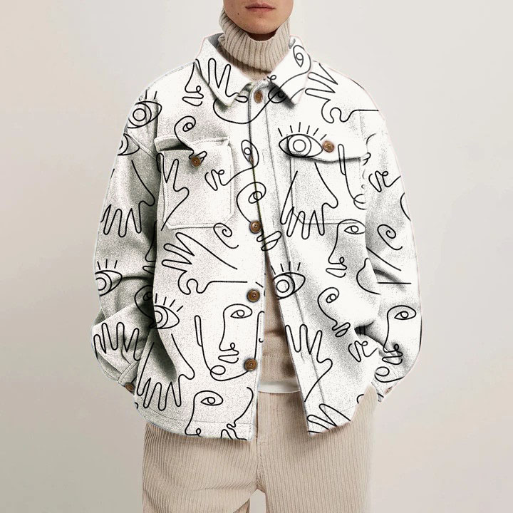 Abstract Art Painting Shirt Jacket