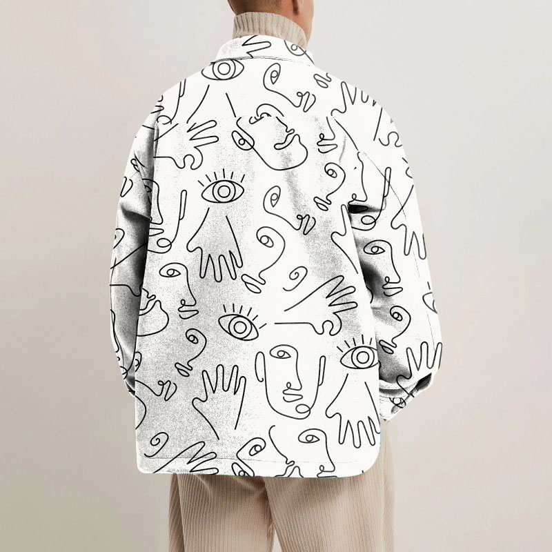 Abstract Art Painting Shirt Jacket