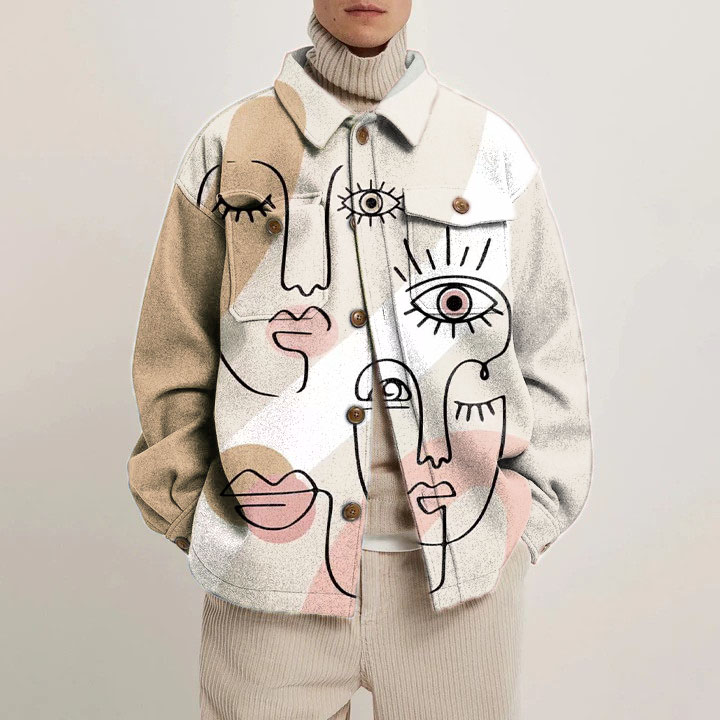 Art Portrait Shirt Jacket