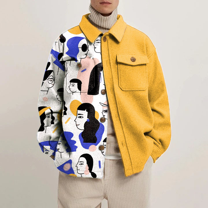 Art Portrait Shirt Jacket