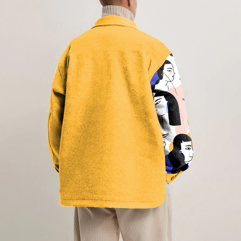 Art Portrait Shirt Jacket