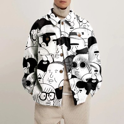 Art Portrait Shirt Jacket