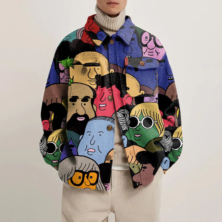 Art Portrait Shirt Jacket