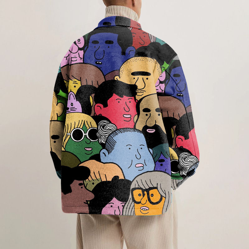 Art Portrait Shirt Jacket