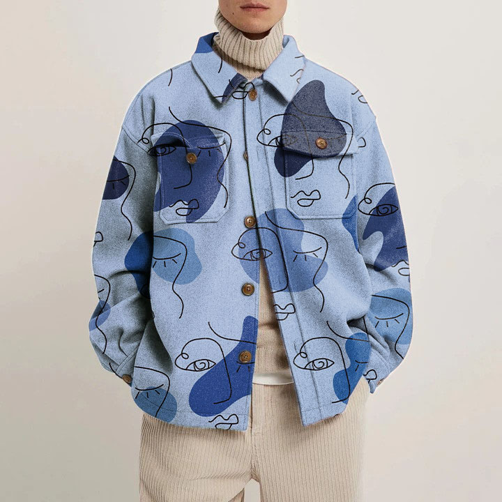 Art Portrait Shirt Jacket