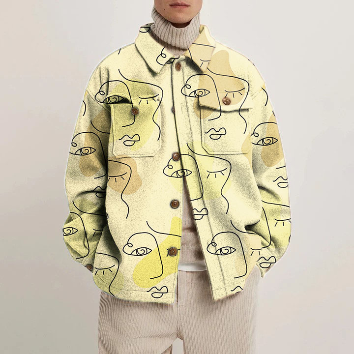 Art Portrait Shirt Jacket