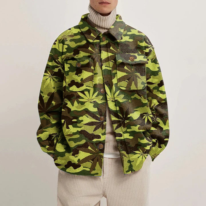 Jungle Camouflage Shirt Jacket