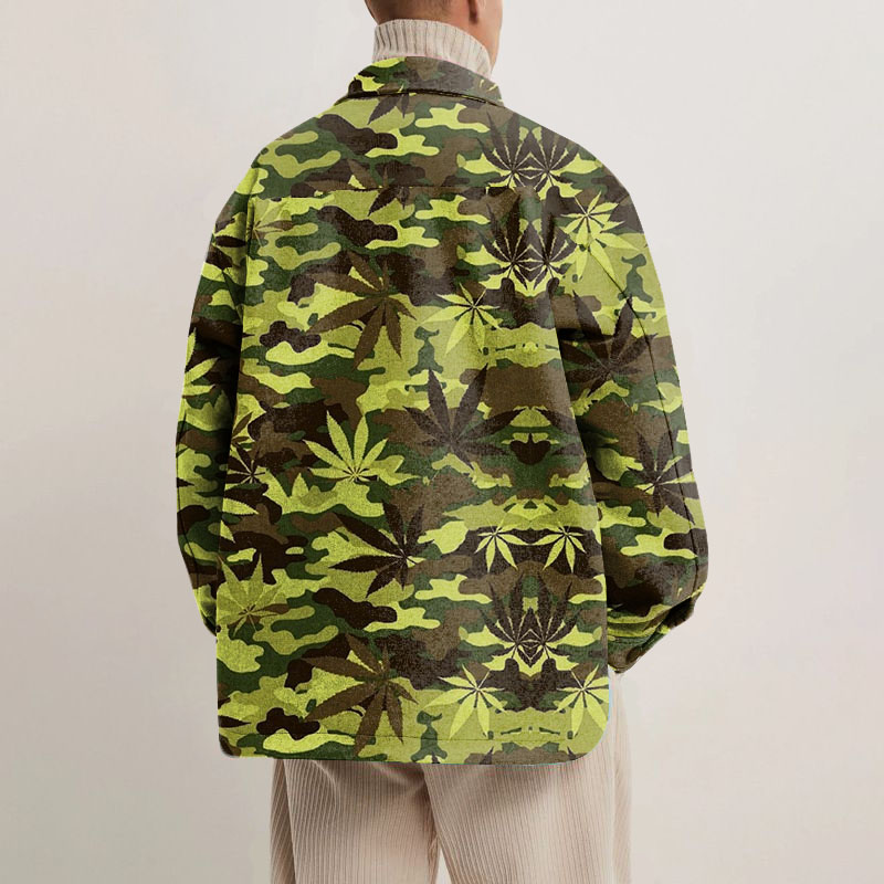 Jungle Camouflage Shirt Jacket