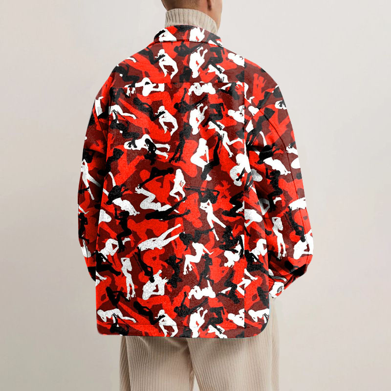 Jungle Camouflage Shirt Jacket