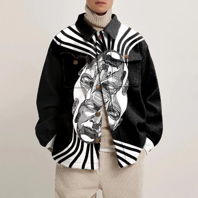 Art Portrait Shirt Jacket