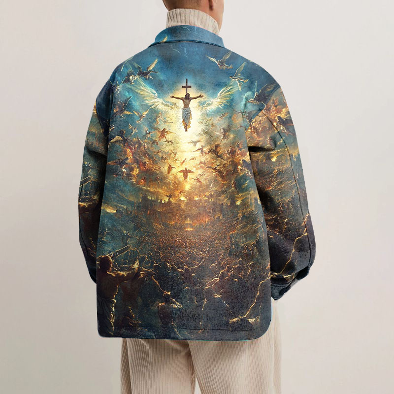 Baroque Graffiti Shirt Jacket