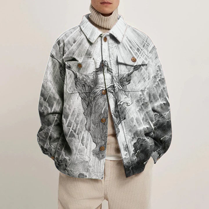 Baroque Graffiti Shirt Jacket