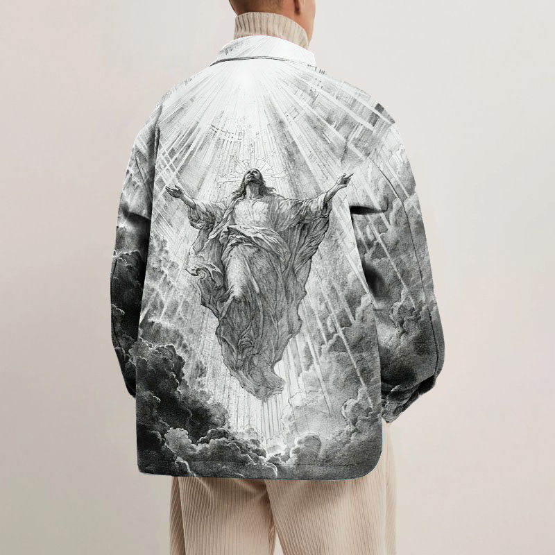 Baroque Graffiti Shirt Jacket