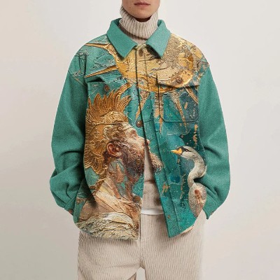 Baroque Graffiti Shirt Jacket