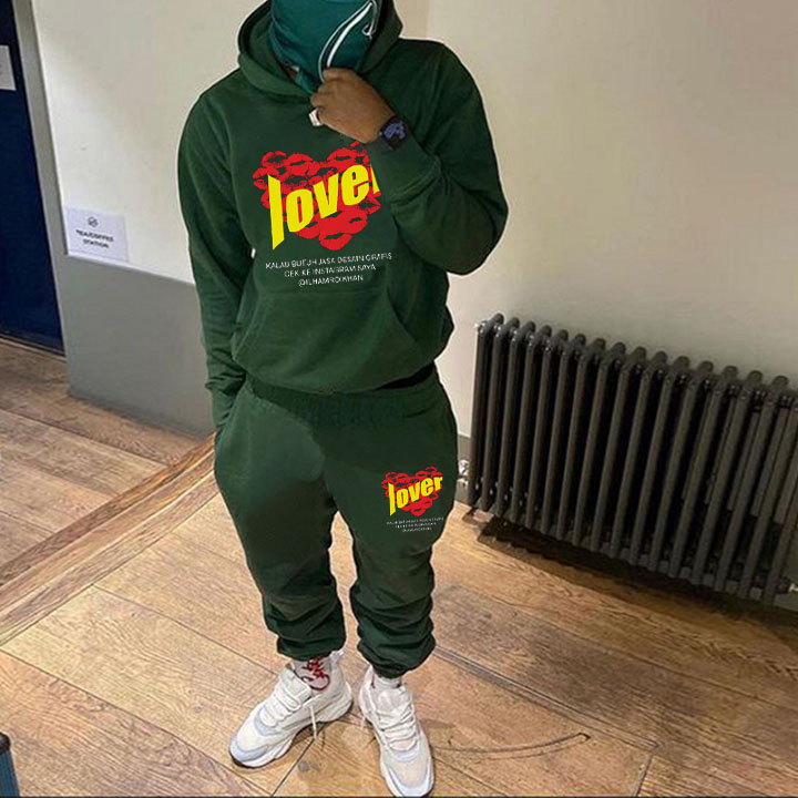 Lover Hoodie Sweat Suit