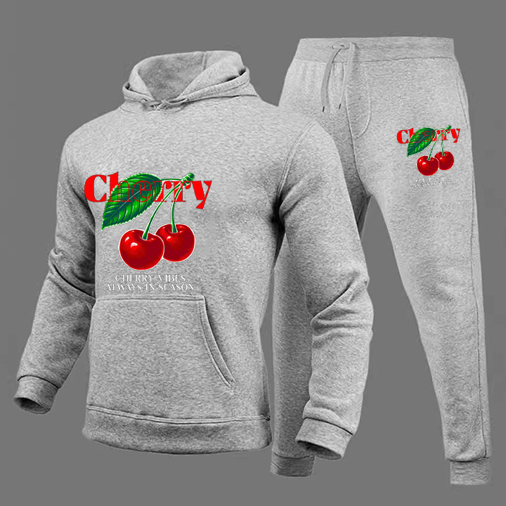 Cherry Hoodie Set