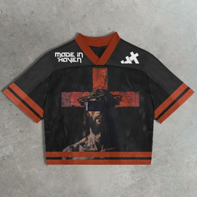 Religious Graffiti Mesh Jersey