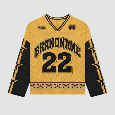 Hip Hop Graffiti Long Sleeve Mesh Jersey