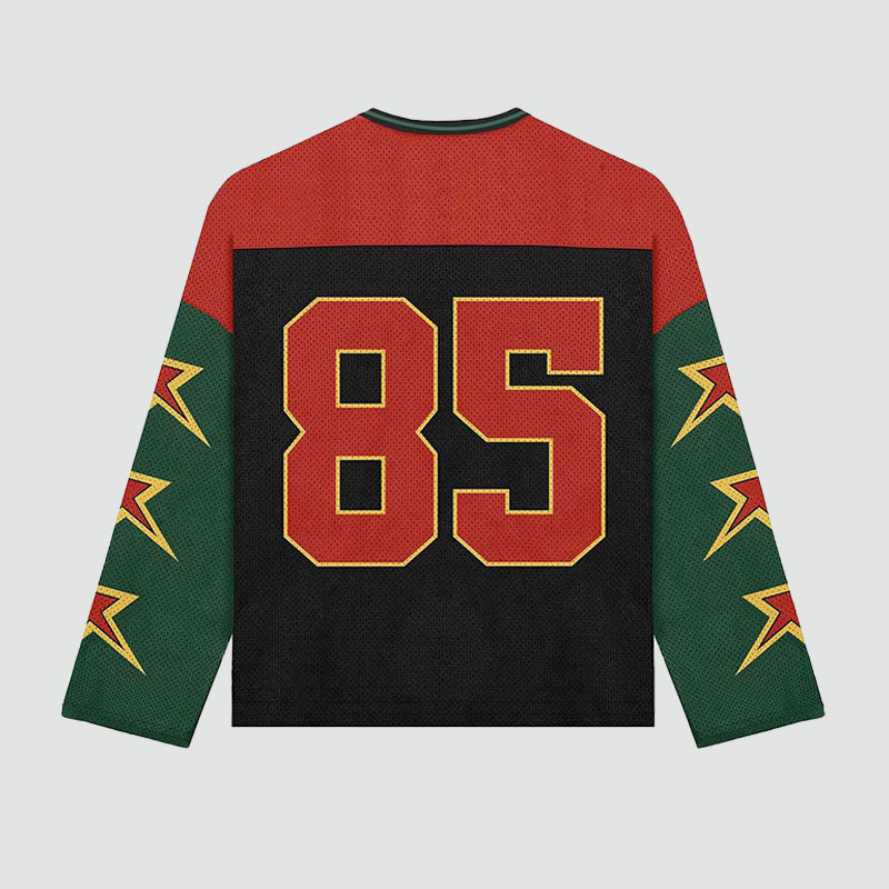 Hip Hop Graffiti Long Sleeve Mesh Jersey