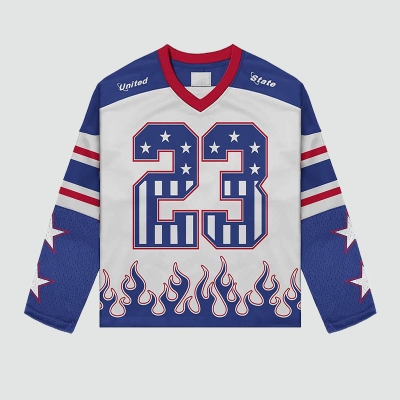 Hip Hop Graffiti Long Sleeve Mesh Jersey